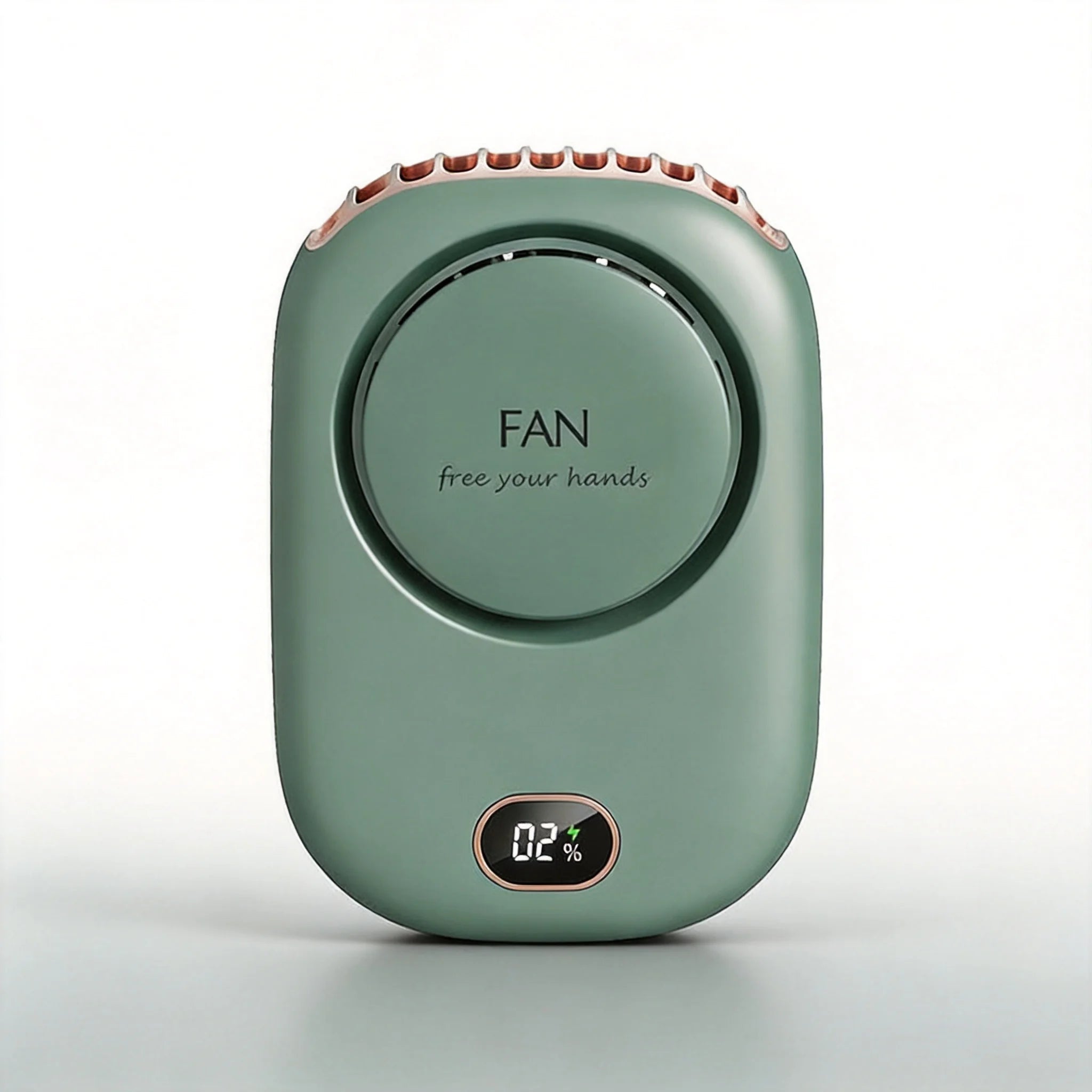 1800mAh USB Fan Rechargeable Bladeless Neck Fan Portable Mini Cooling Cooler Fan for Outdoor Sports Travel Wearable Waist Fan