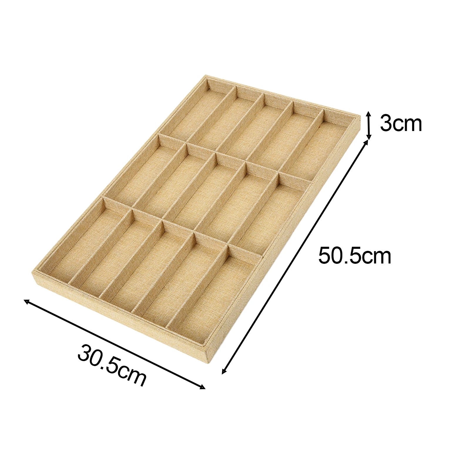 Fashion Glasses Cases Beige 10 Grids Sunglasses Display Box Sunglasses Display Glasses Display Props Jewelry Organizer Tray