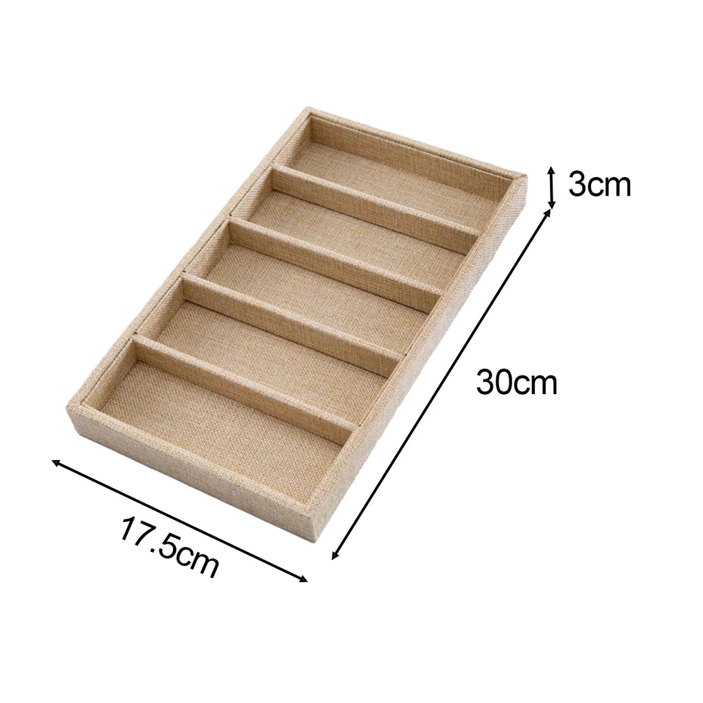 Fashion Glasses Cases Beige 10 Grids Sunglasses Display Box Sunglasses Display Glasses Display Props Jewelry Organizer Tray