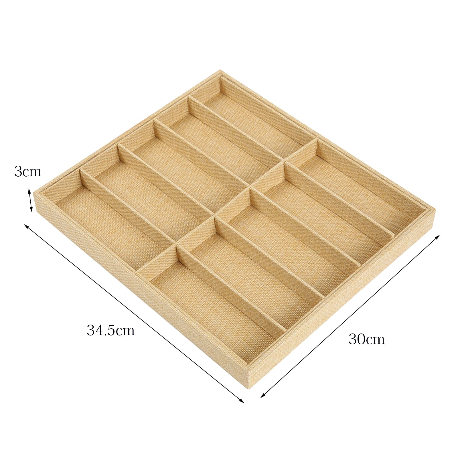 Fashion Glasses Cases Beige 10 Grids Sunglasses Display Box Sunglasses Display Glasses Display Props Jewelry Organizer Tray