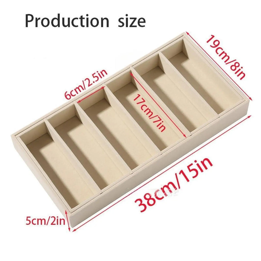 Fashion Glasses Cases Beige 10 Grids Sunglasses Display Box Sunglasses Display Glasses Display Props Jewelry Organizer Tray